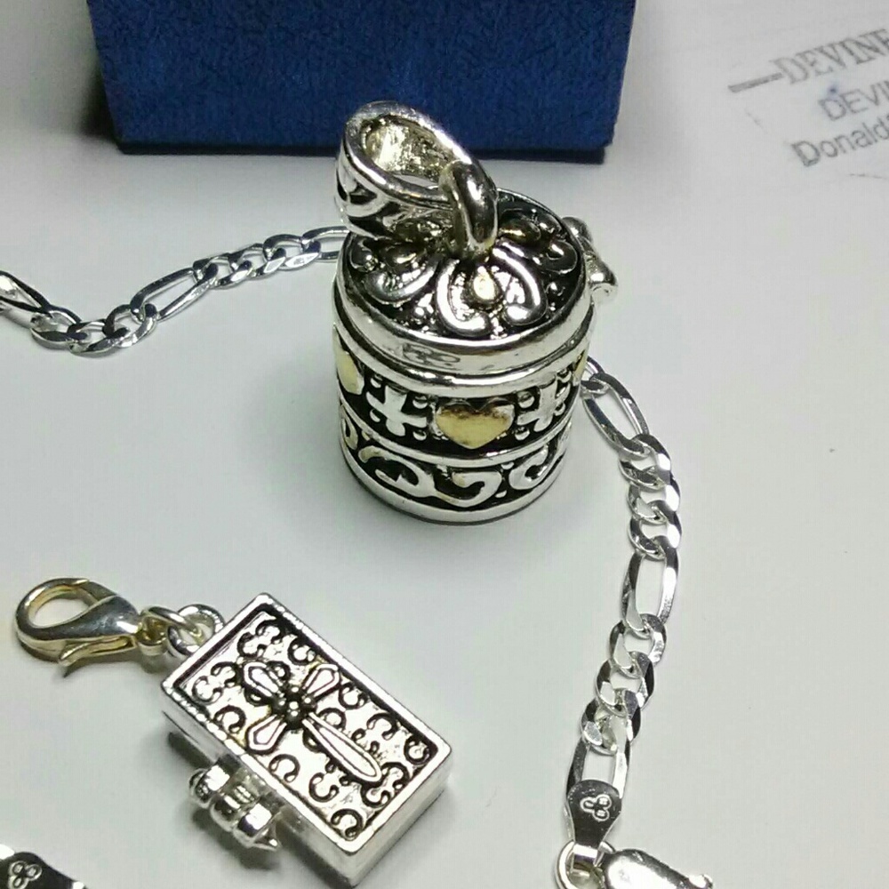 Prayer Box Pendant or Bracelets